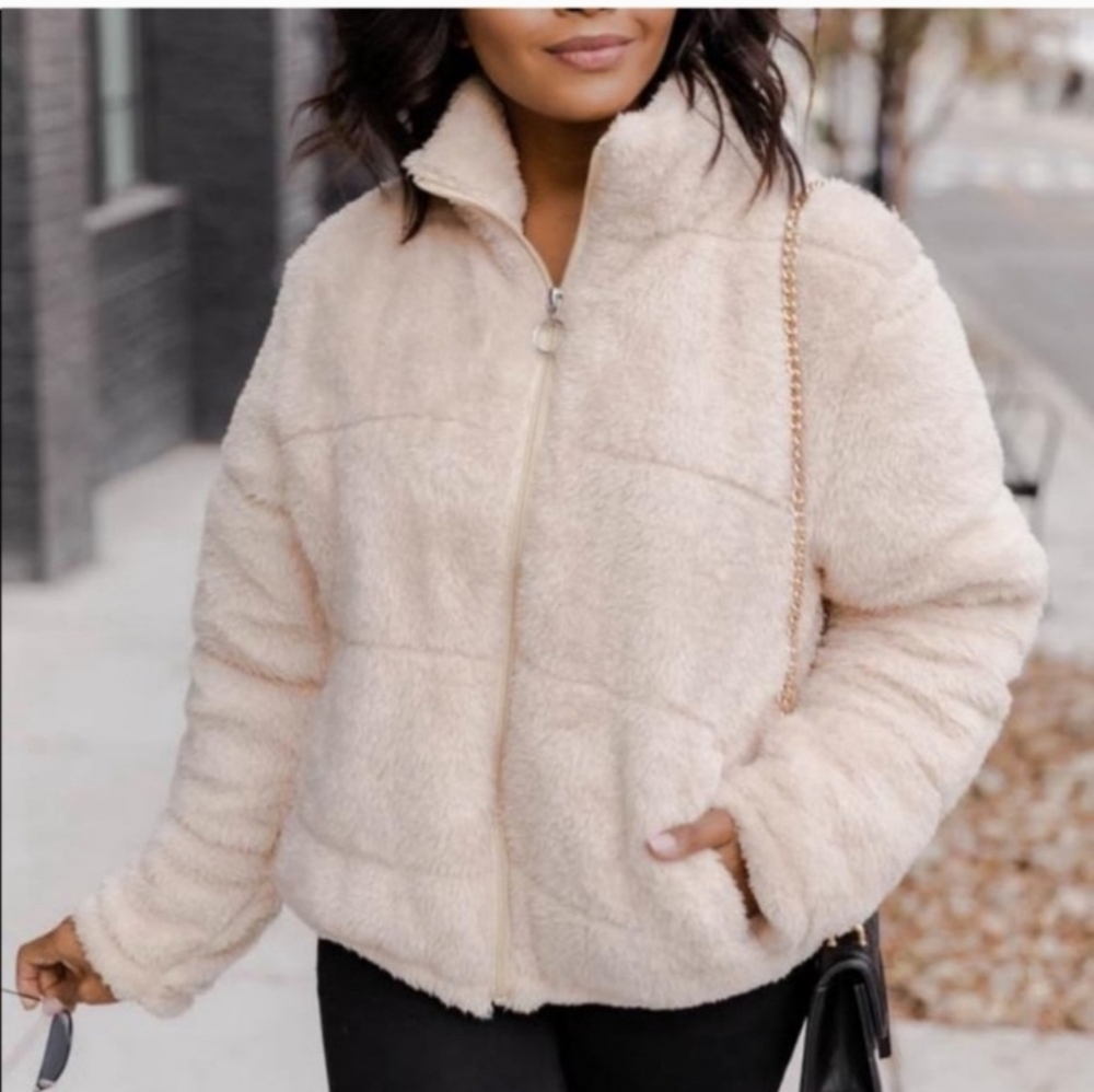 Pink Lily The History of Us Puffer Jacket